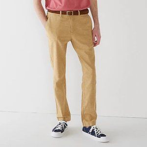 J. Crew Men's 770 Straight-fit Chino Pant Stretch Cotton Blend Light Tan Mustard